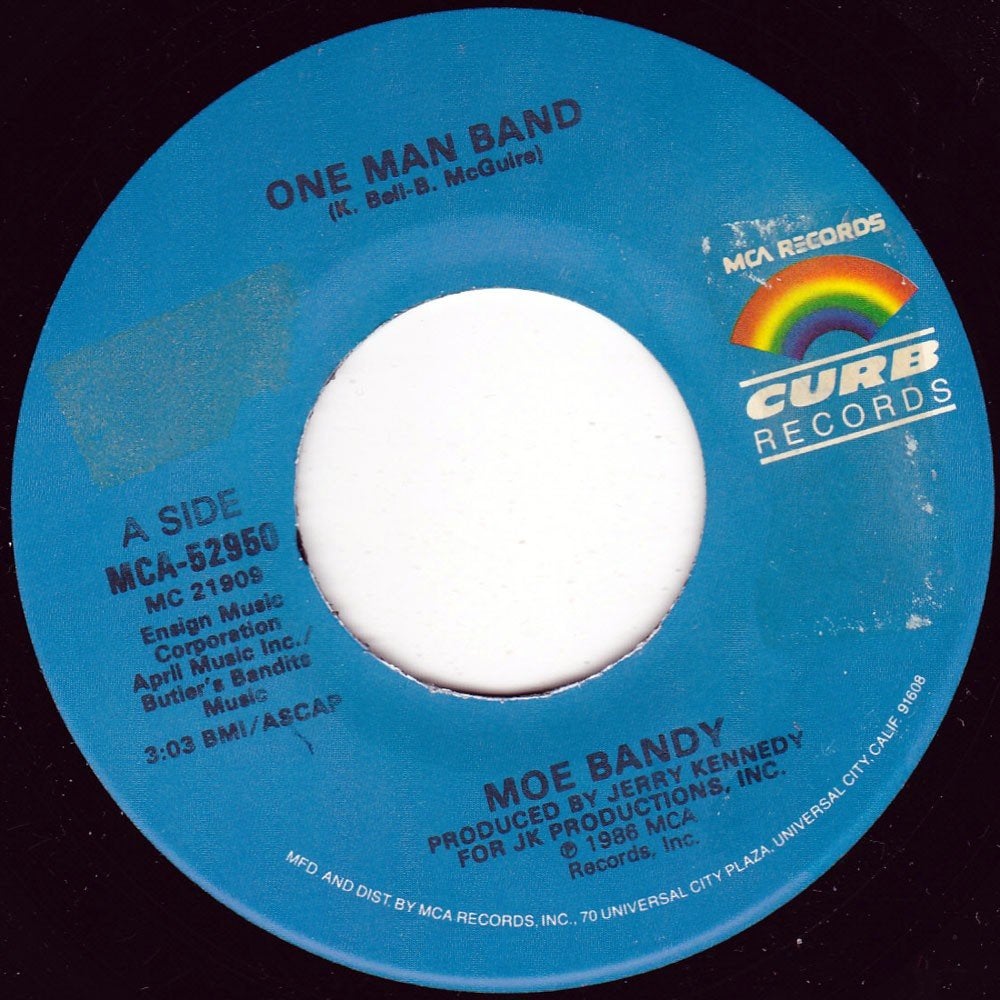 Moe Bandy - One Man Band 7"45, Ophalen of Verzenden, Zo goed als nieuw, 7 inch, Country en Western