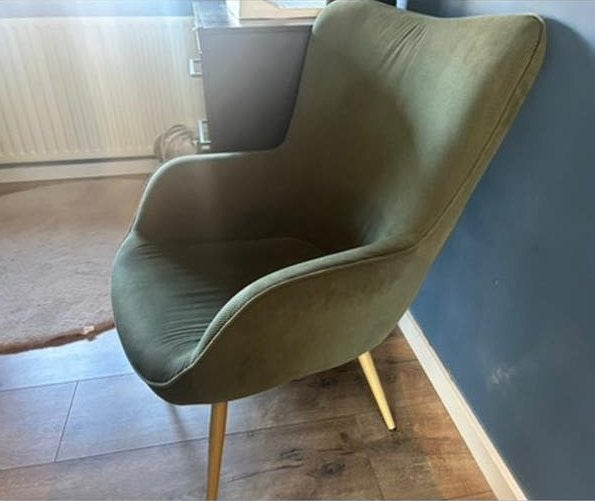 Fauteuil met rib stof Jysk moet nu weg, Huis en Inrichting, Fauteuils, Ophalen of Verzenden, 75 tot 100 cm, Stof, 50 tot 75 cm