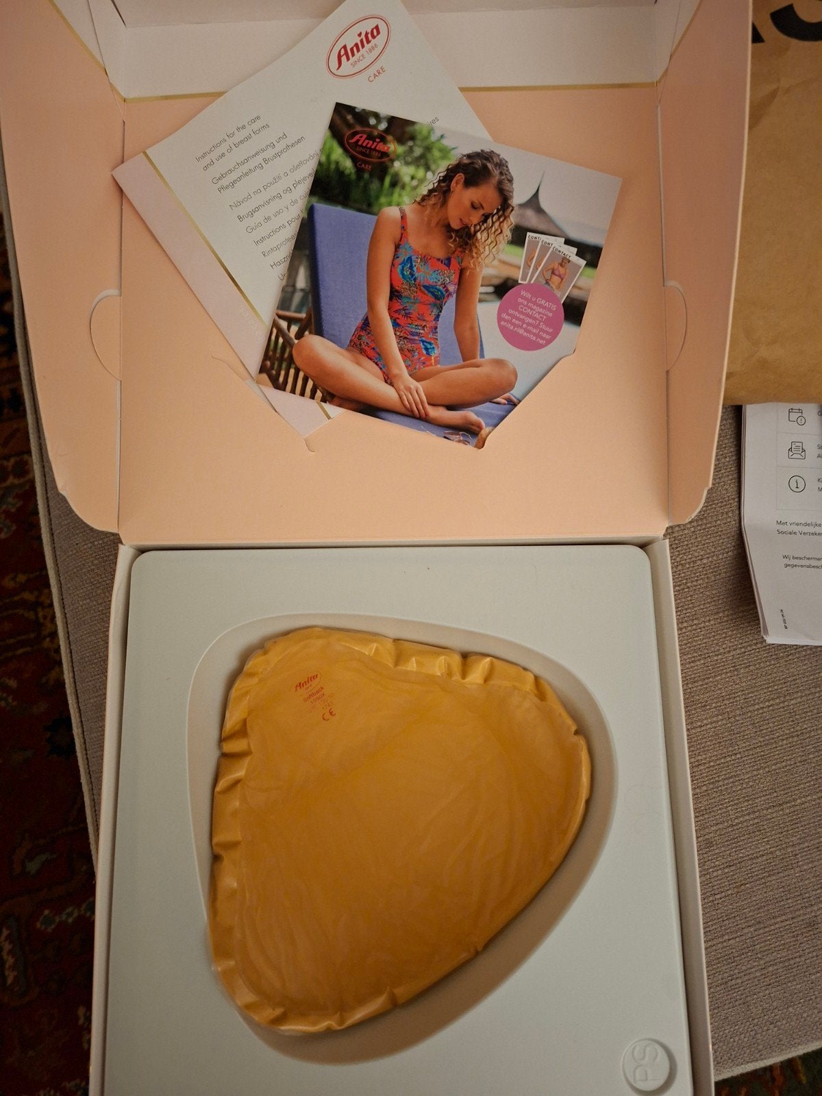 Anita 1066 X Velvety Borstprothese Maat 9/100, Anita, Ophalen of Verzenden, Beige, Overige typen
