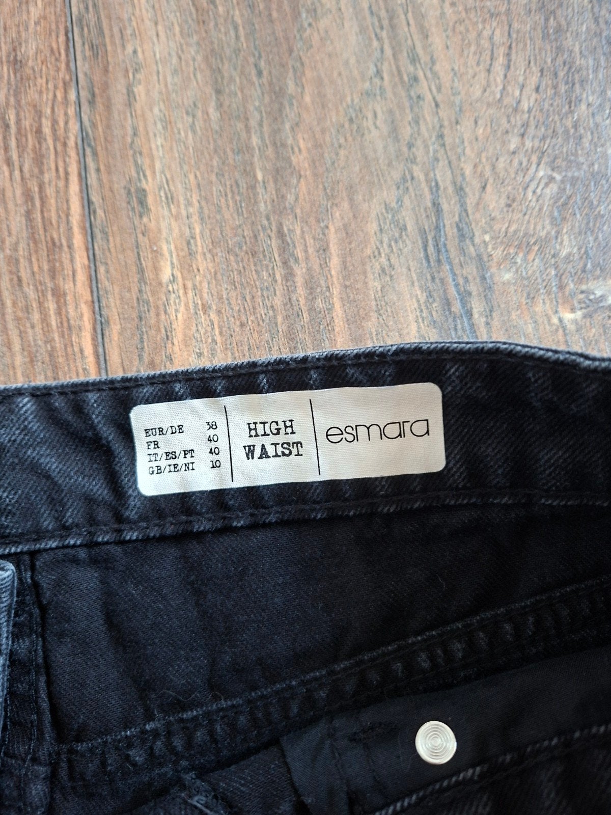 Zwarte High Waist Denim Shorts - Maat 40, Kleding | Dames, Maat 38/40 (M), Kort, Zwart, Nieuw