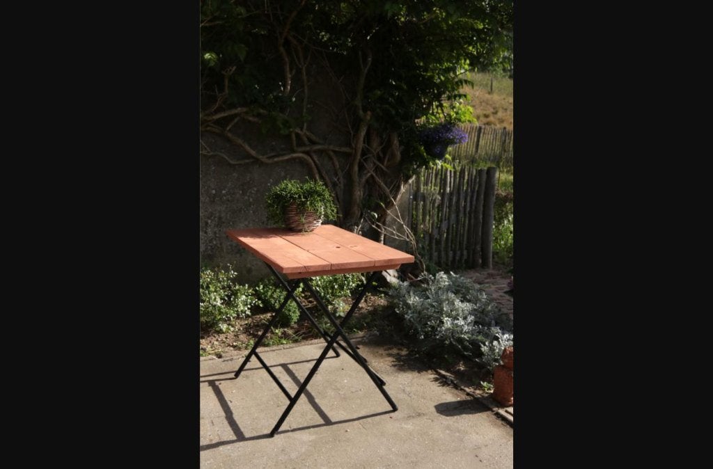 Franse Stijl Klaptafels Bistro tafels Terrastafels Zalm Roze, Antiek en Kunst, Ophalen