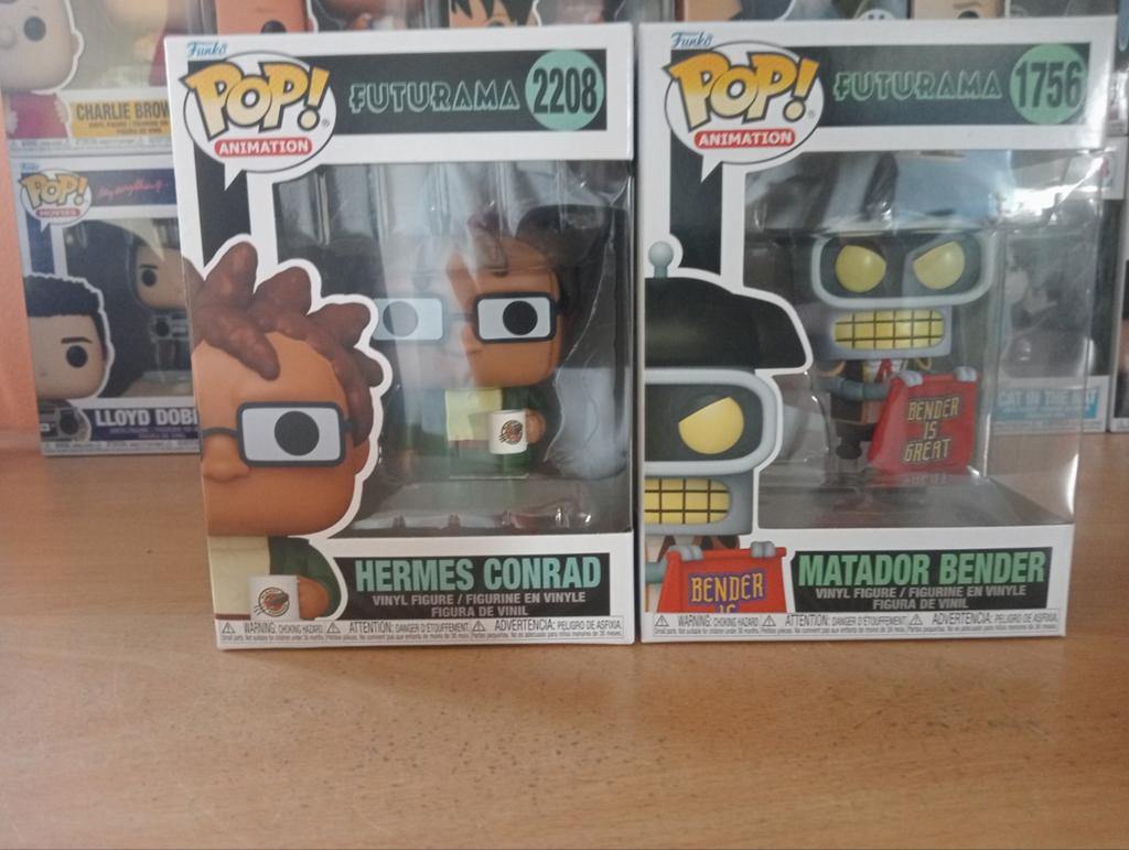 Futurama Funko Pops: Hermes Conrad & Matador Bender (Mint), Verzamelen, Ophalen of Verzenden, Nieuw