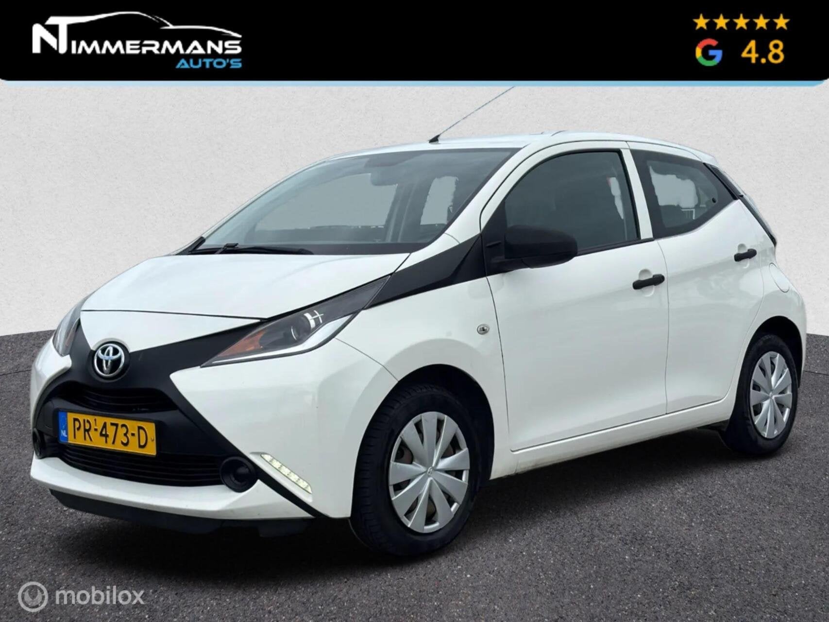 Toyota Aygo 1.0 VVT-i x|GOED ONDERHOUDEN|AIRCO|BLUETOOTH|NL-, Voorwielaandrijving, Start-stop-systeem, Stof, Gebruikt