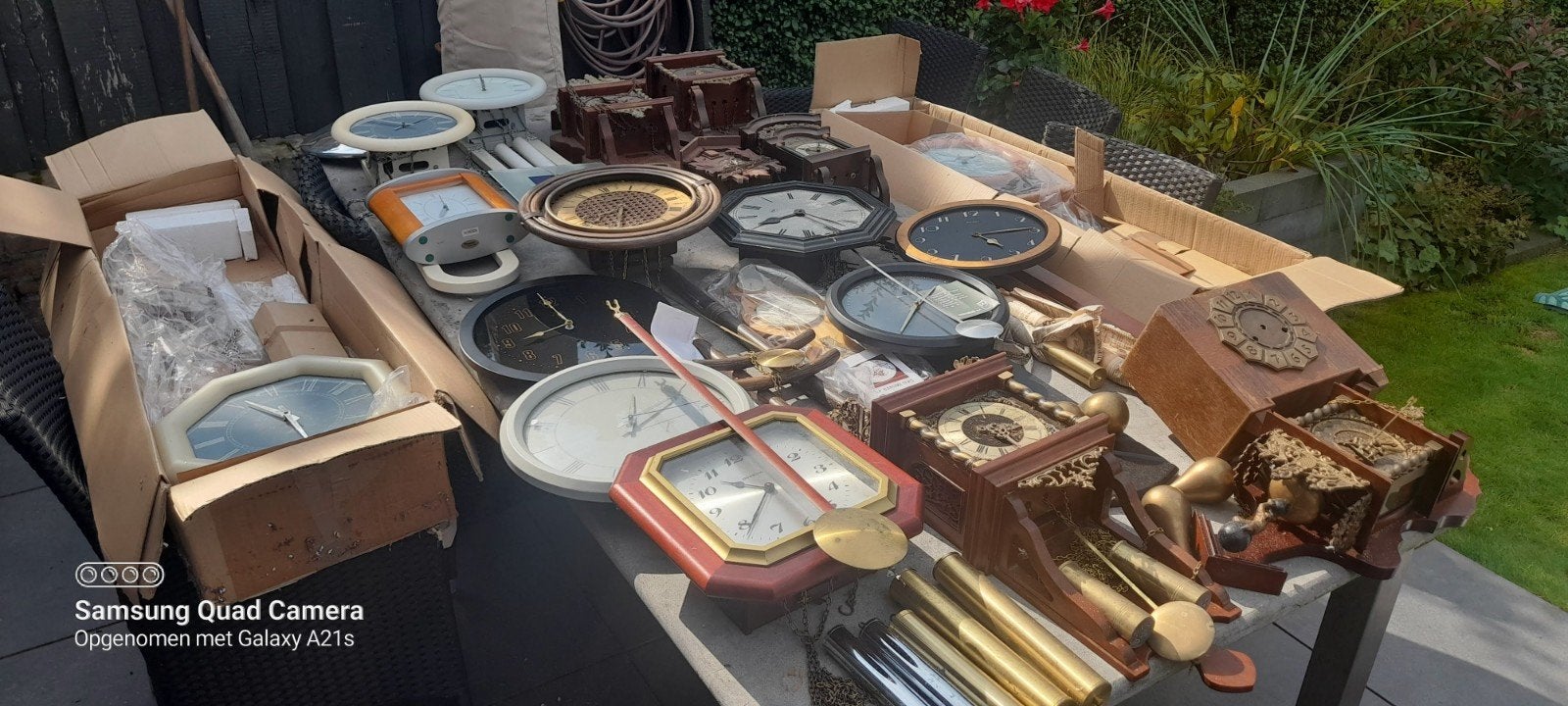 Grote collectie klokken en barometers, Ophalen of Verzenden