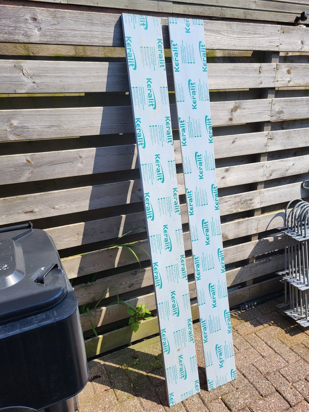 Keralit dakrand 200mm - Nieuw kleur 9016 2x 2meter, Ophalen, Kunststof, Zwart, Nieuw