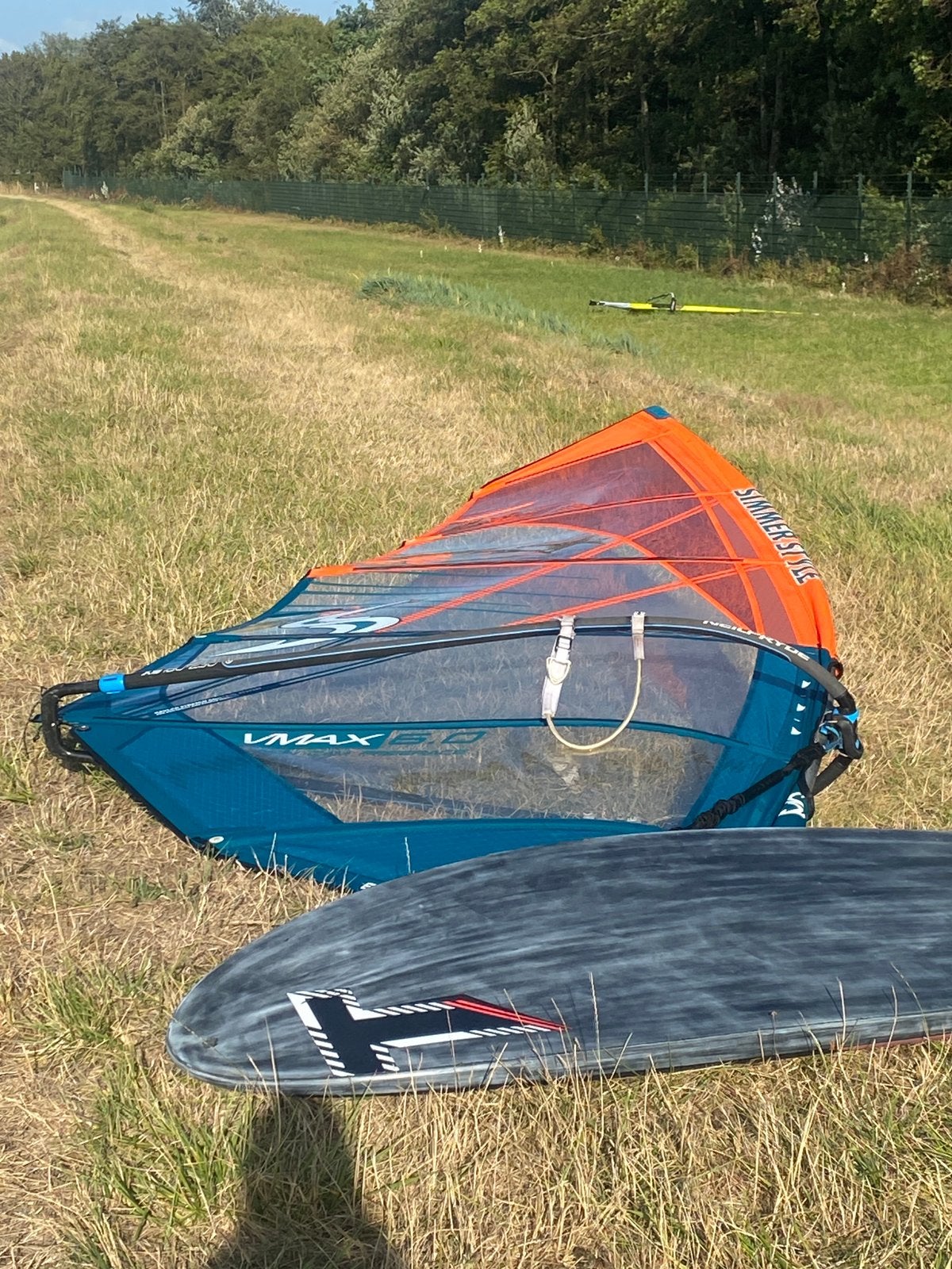 Simmer Vmax 6.0 freerace no cam zeil, Watersport en Boten, Windsurfen, Ophalen, Gebruikt, Overige merken, Zeil