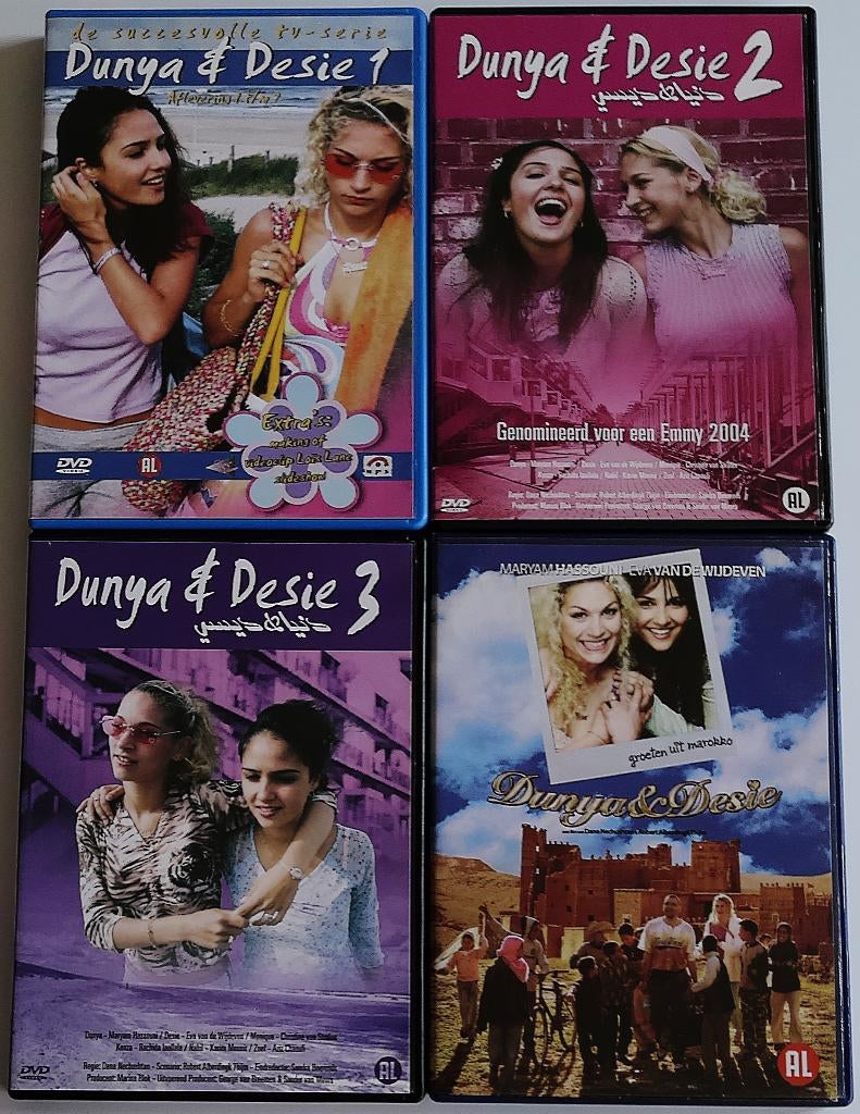 Dvd *** DUNYA & DESIE *** 4 stuks, Cd's en Dvd's, Alle leeftijden, Ophalen of Verzenden, Zo goed als nieuw, Komedie