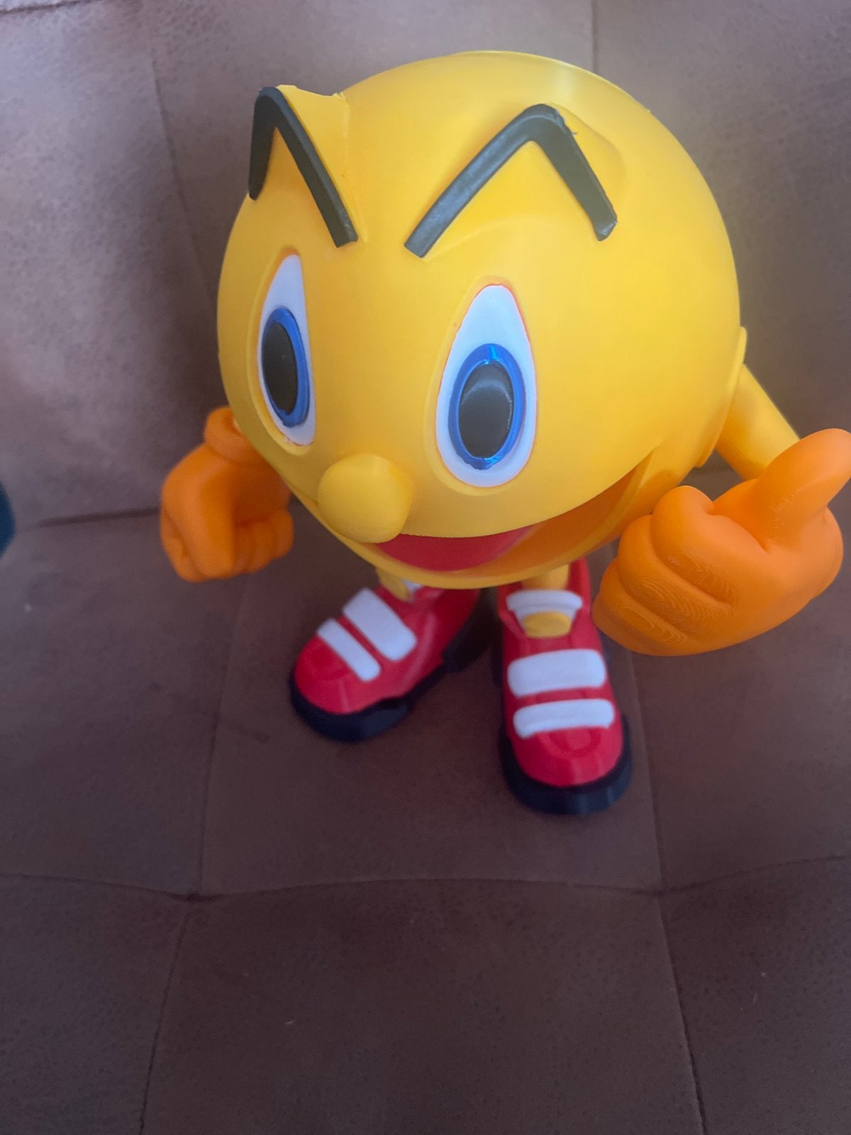 Pac-Man Figuur - Leuke Decoratie of Speelgoed. 3d geprint, Ophalen of Verzenden, Gebruikt