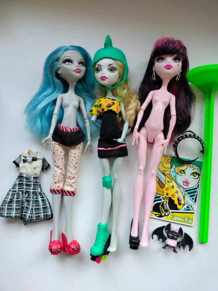 Monster high poppen, Verzamelen, Poppen, Gebruikt, Fashion Doll, Ophalen of Verzenden