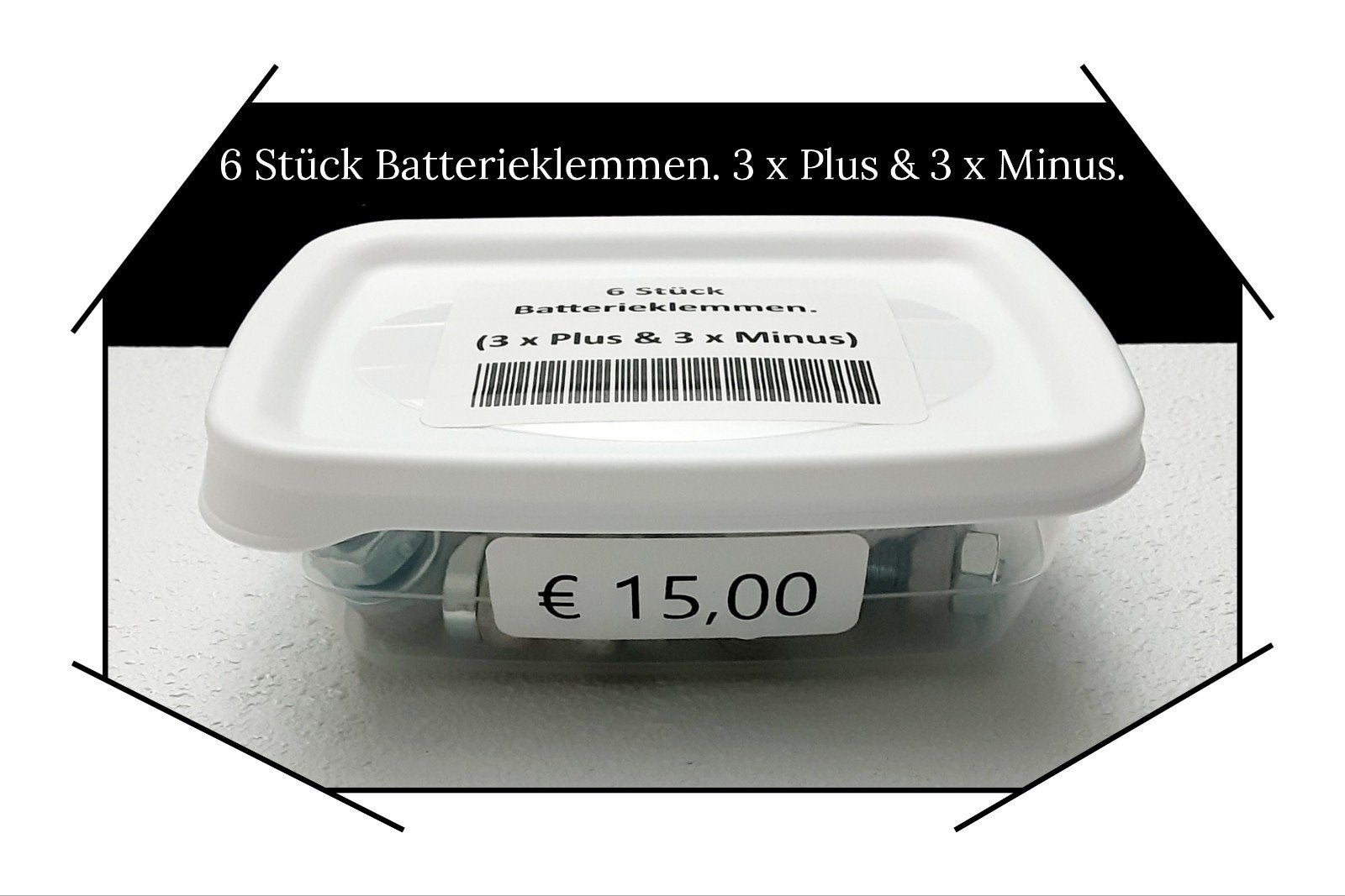 6 Accuklemmen / 3 x Plus en 3 x Min / M10 - Nieuw, Auto-onderdelen, Nieuw