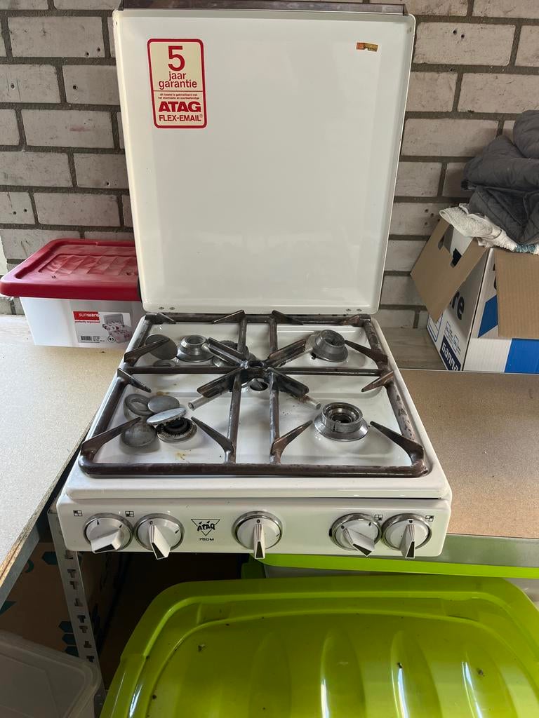 Antiek ATAG gasfornuis - Ideaal voor verbouwing of keuken, Witgoed en Apparatuur, Fornuizen, Ophalen, Gebruikt, 4 kookzones, Gas