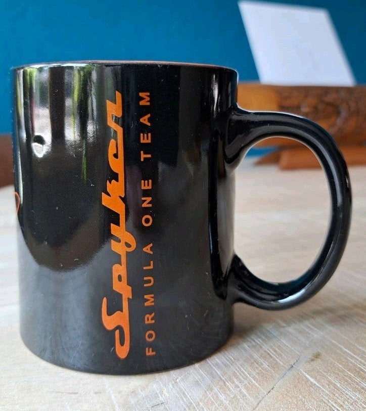Spyker Formula One Team mok, Verzamelen, Ophalen of Verzenden, Zo goed als nieuw, Formule 1