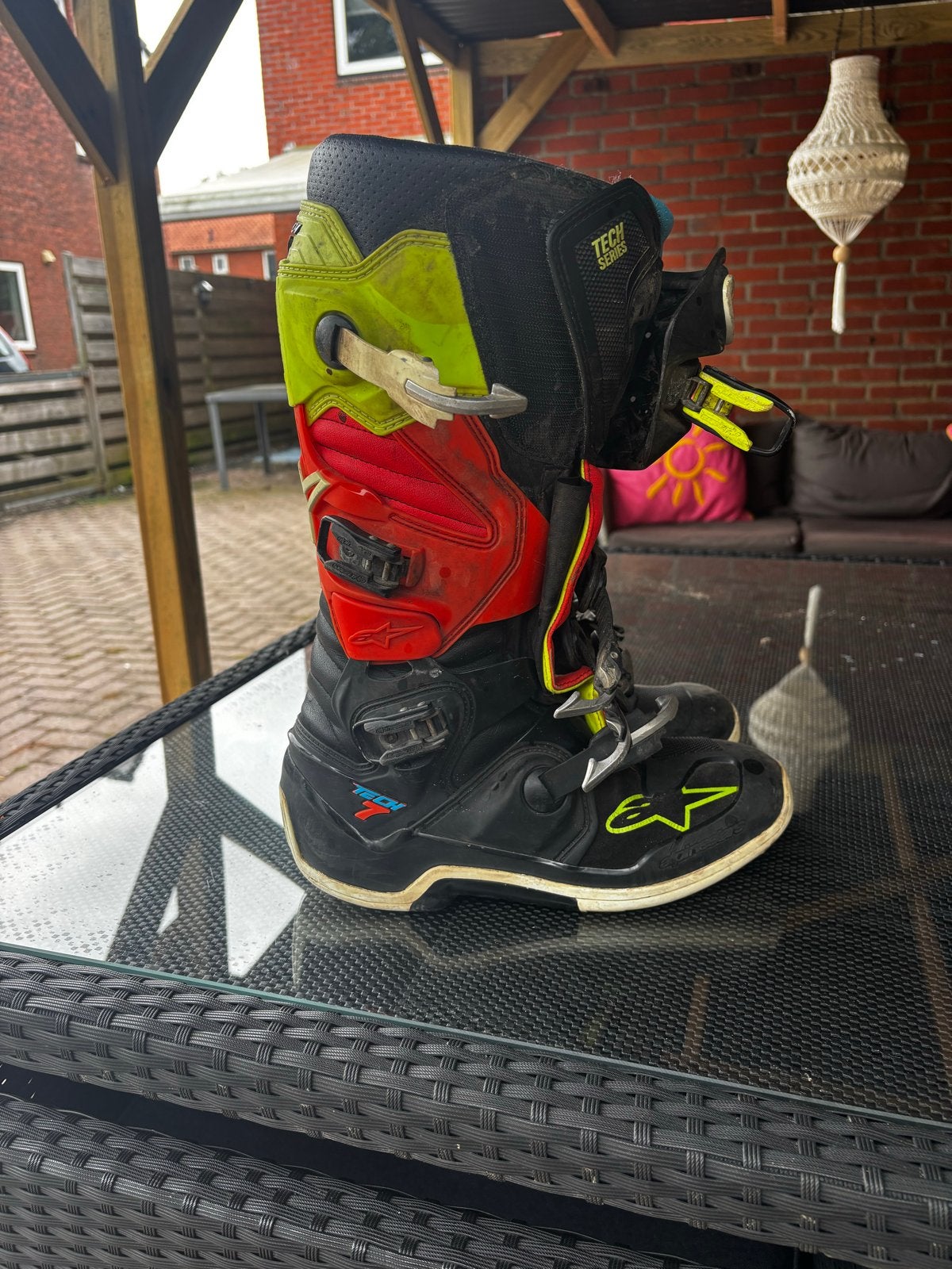Alpinestars Tech 7 motorcrosslaarzen maat 44.5, Motoren, Kleding | Motorkleding, Ophalen, Tweedehands, Heren, Laarzen