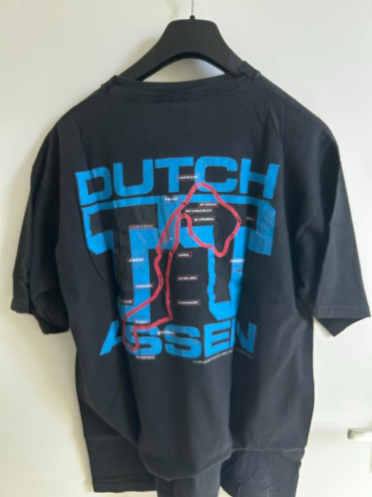 Dutch TT Moto GP T-shirt Maat L - Gedragen, goede staat, Verzenden, Gedragen, Maat 52/54 (L), Zwart