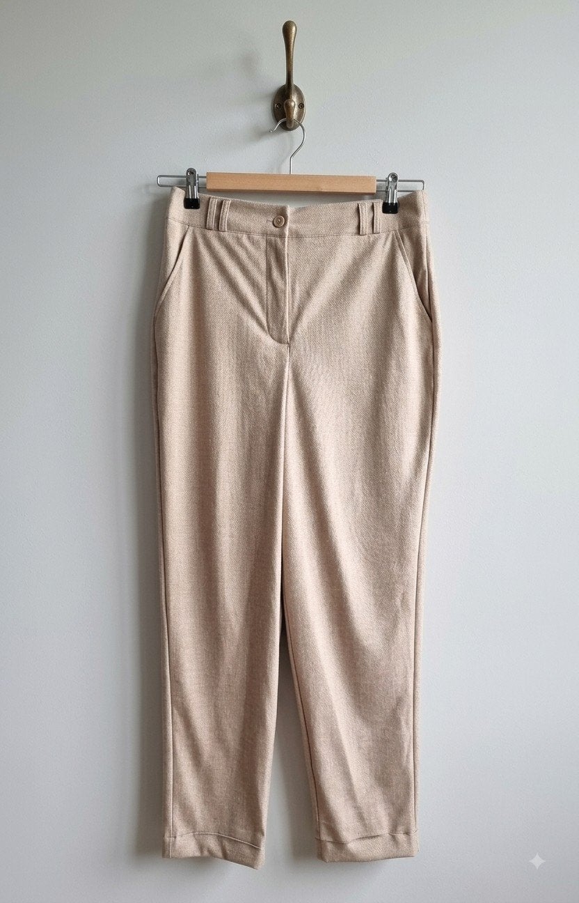 Studio anneloes structure pantalon
 nieuw, Kleding | Dames, Broeken en Pantalons, Maat 38/40 (M), Studio Anneloes, Beige, Nieuw