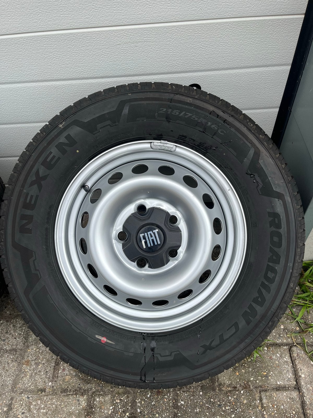 Set stalen velgen Fiat Ducato met zgan banden  (215/75R16C), Auto-onderdelen, Banden en Velgen, Ophalen, 16 inch, Banden en Velgen