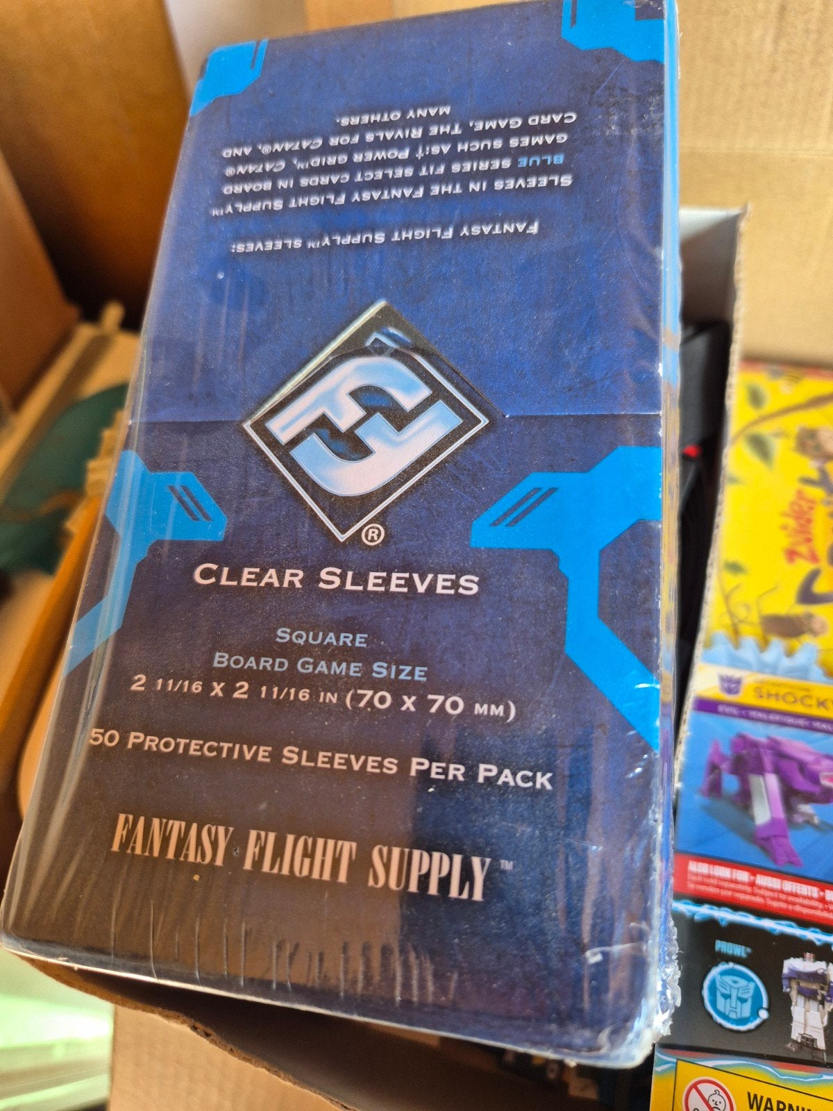 Fantasy Flight Supply Clear Sleeves 70x70mm (50 stuks), Ophalen of Verzenden, Nieuw, Fantasy Flight Publishing