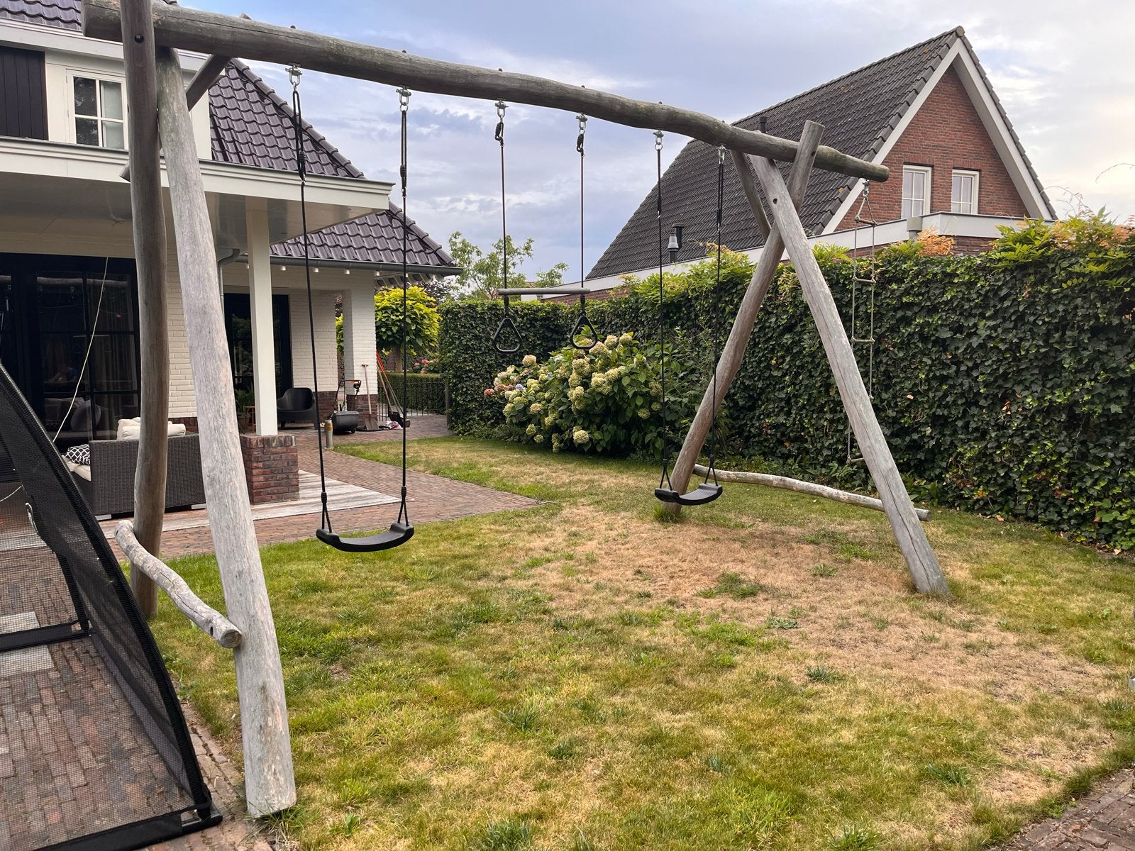 Robinia houten schommel met 7 haken - Zo goed als nieuw, Ophalen, Zo goed als nieuw, Schommel