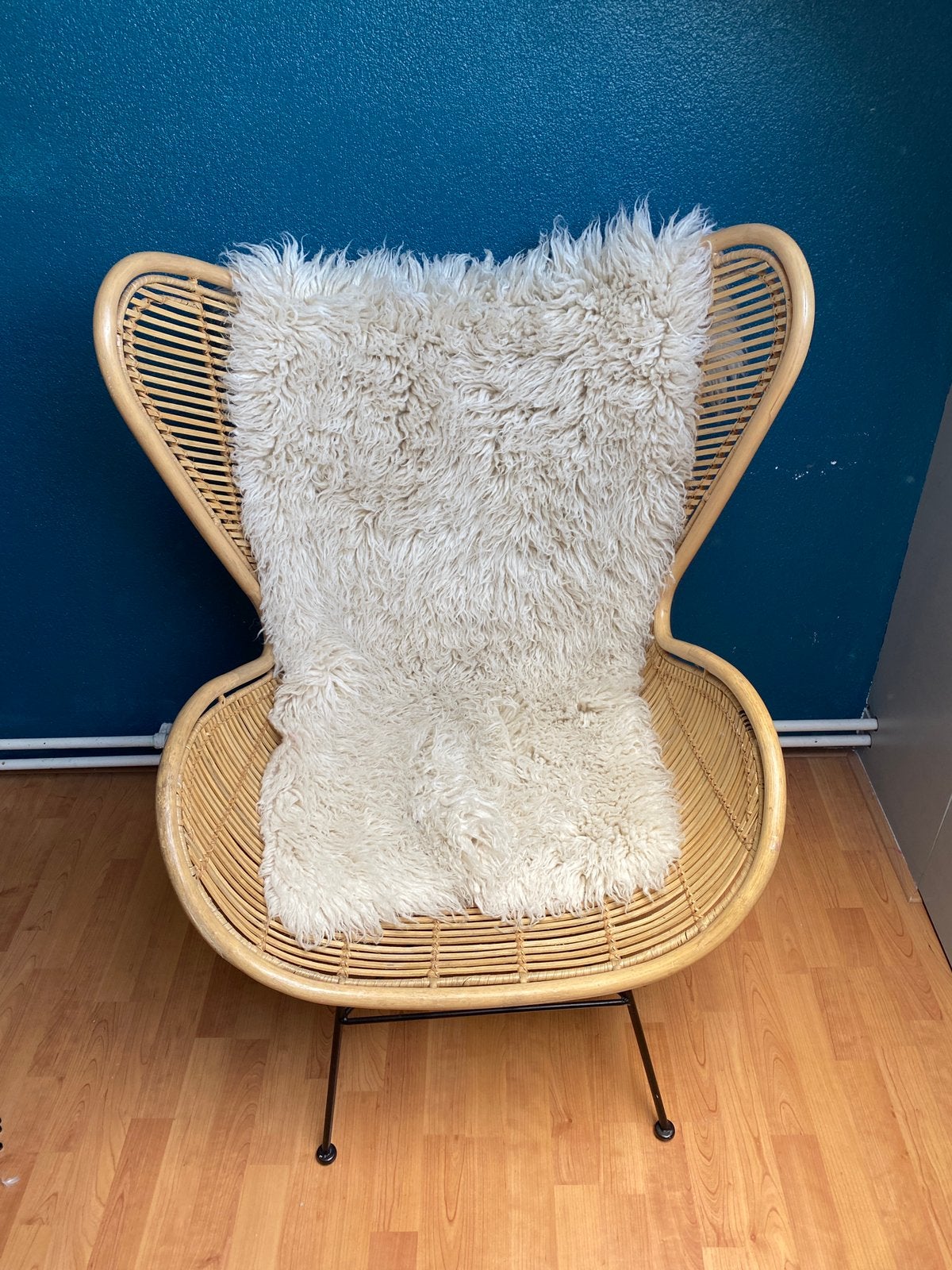 Egg chair rotan HK Living, Huis en Inrichting, Ophalen, Egg chair Rotan, Riet of Rotan, Zo goed als nieuw