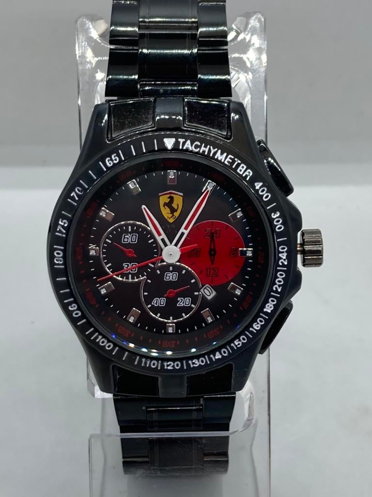 Ferrari quartz horloge, Zwart, Nieuw, Ophalen of Verzenden, Waterdicht