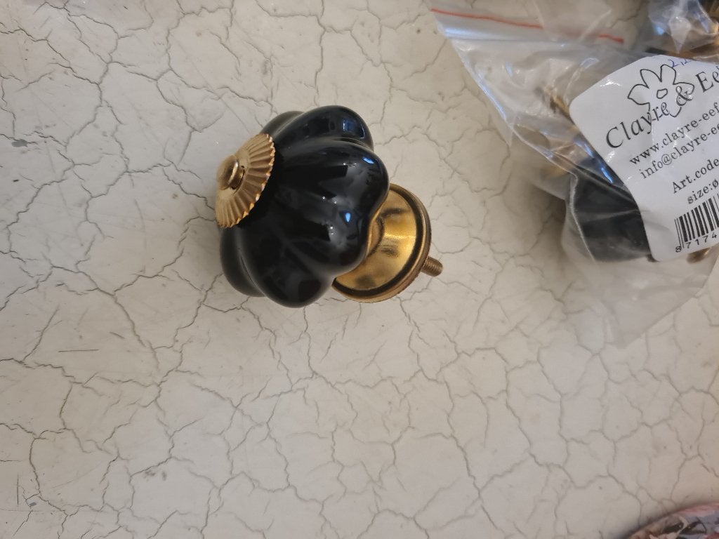 Nieuwe zwarte kastknoppen merk Clayre & Eef foto 1 t/m 3, Ophalen of Verzenden