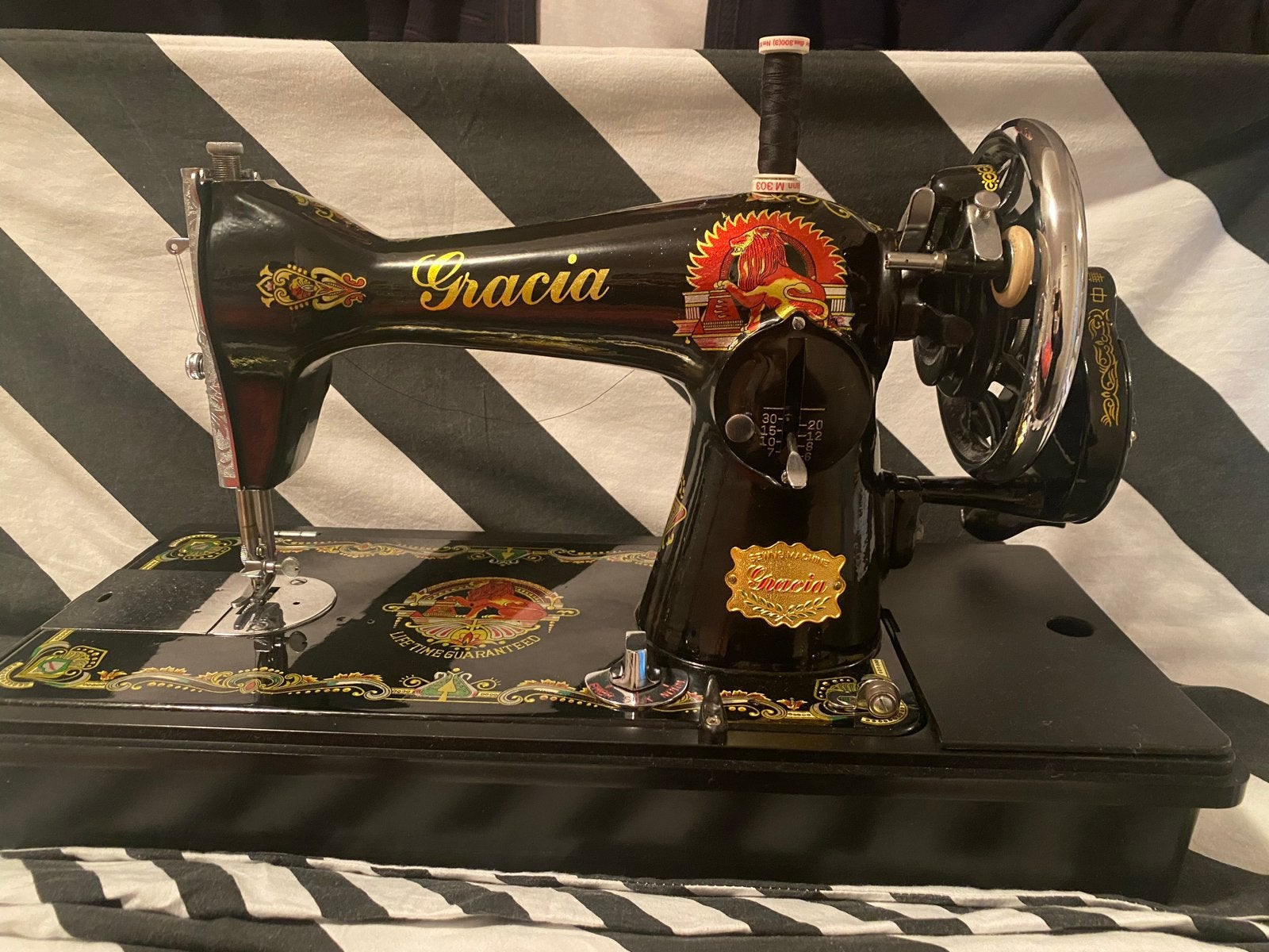 Antieke Gracia Naaimachine., Antiek en Kunst, Antiek | Naaimachines, Ophalen of Verzenden