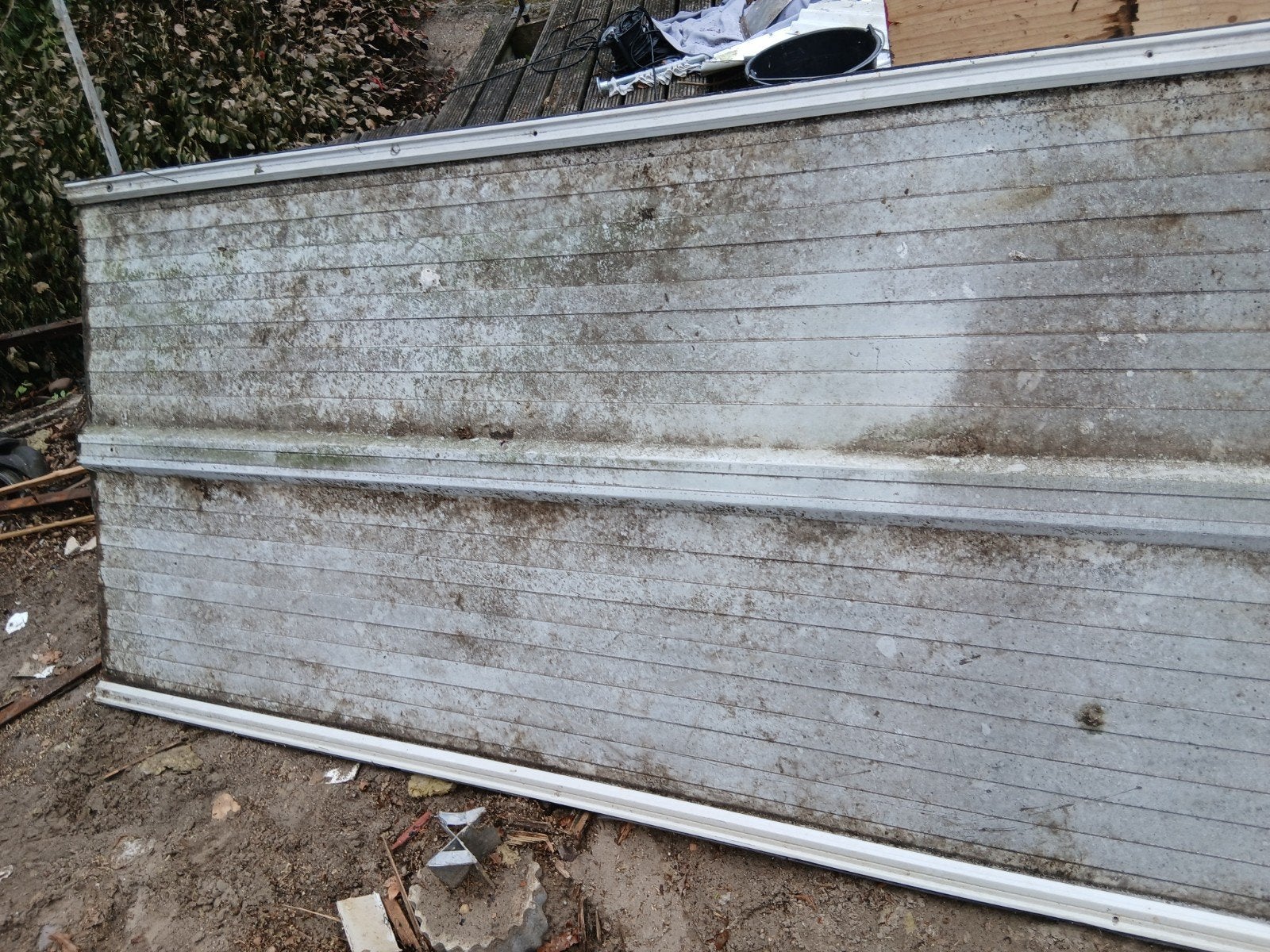 12 Damwandplaten 4 meter bij 116 cm, Ophalen of Verzenden, Gebruikt, Overige materialen, Minder dan 20 mm