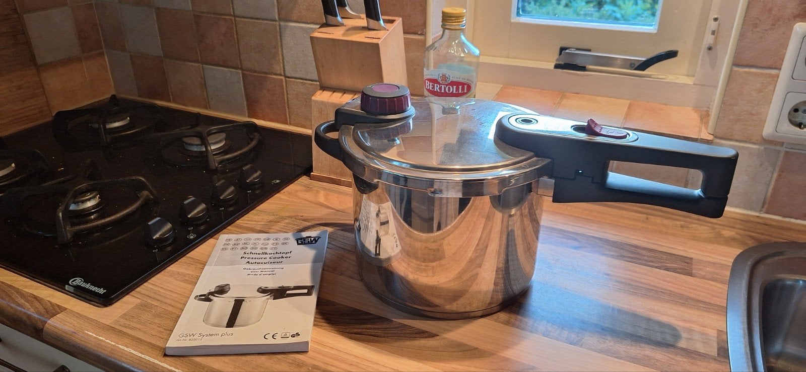 Snelkookpan 4 liter GSW, Ophalen of Verzenden, Rvs, Kookpan, Aldi
