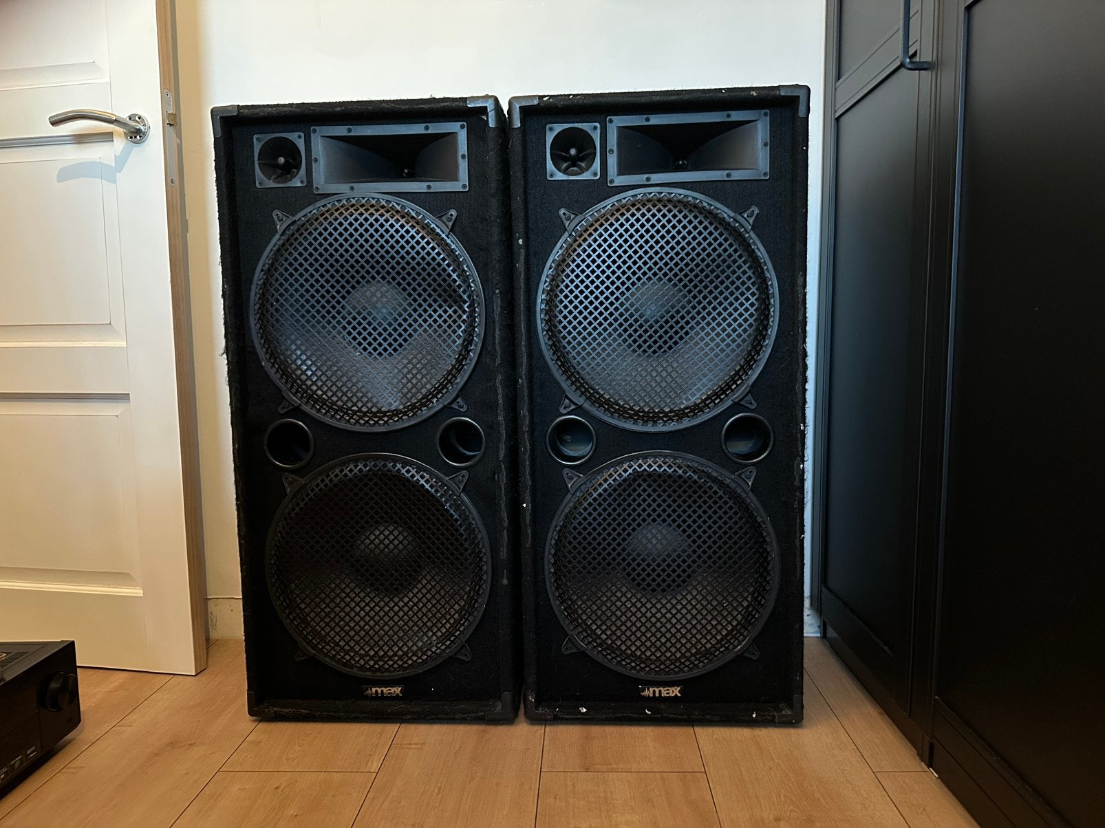 Pioneer versterker en MAX disco speaker 2000W met toebehoren, Ophalen, Gebruikt, Pioneer