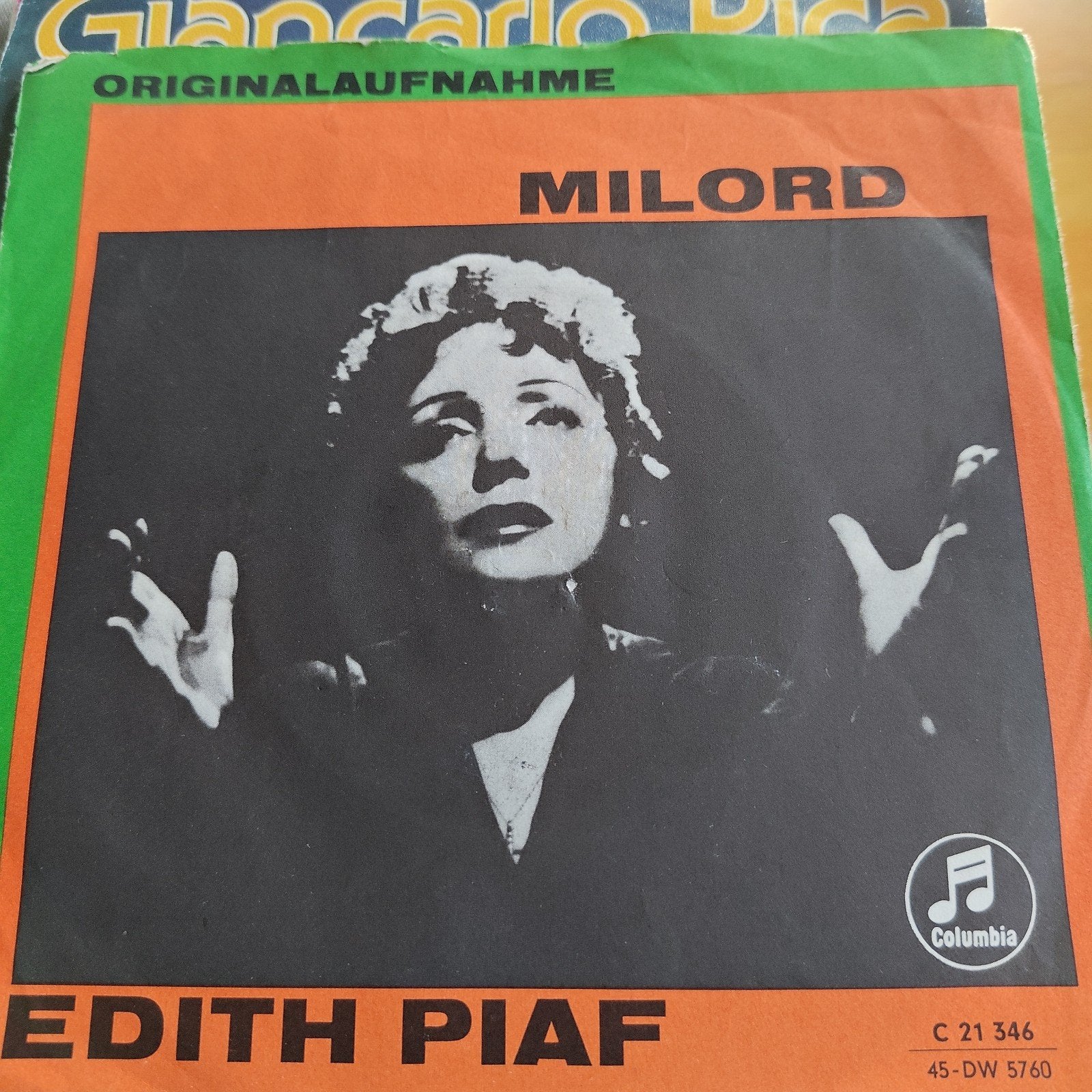 Edith Piaf - Milord (ORIGINALAUFNAHME) Vinyl Single, Gebruikt, 7 inch, Ophalen of Verzenden, EP