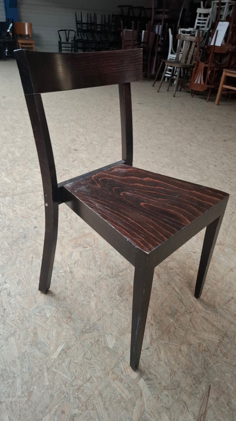 15 houten cafe bistro retro vintage horeca partij stoelen, Gebruikt, Bruin, Ophalen of Verzenden, Vijf, Zes of meer stoelen