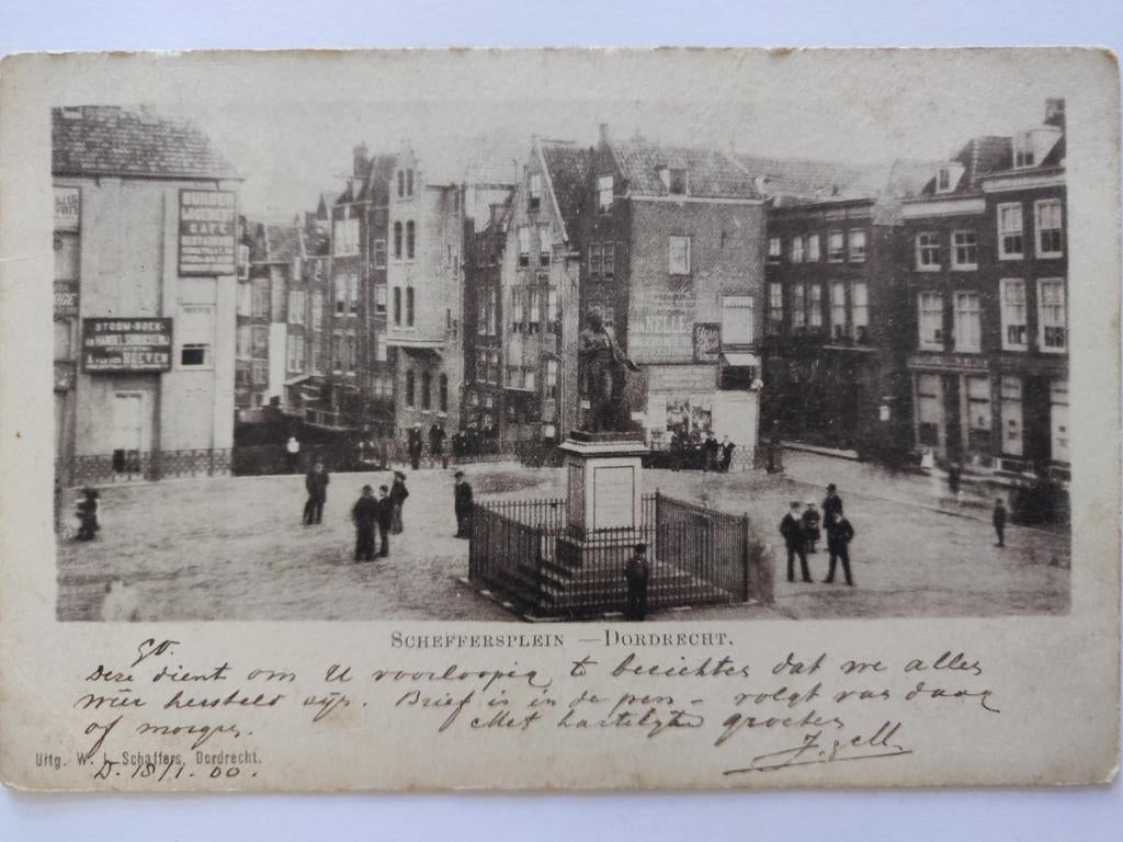 X767 Dordt 1900 naar Ommelanderwijk, Verzamelen, Ophalen of Verzenden, Voor 1920, Noord-Holland