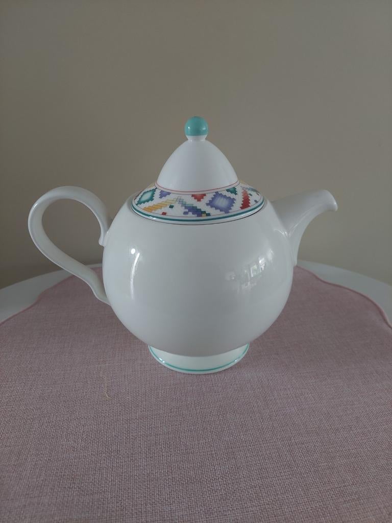 Villeroy&Boch Indian look theepot, Ophalen of Verzenden, Zo goed als nieuw, Porselein, Overige typen