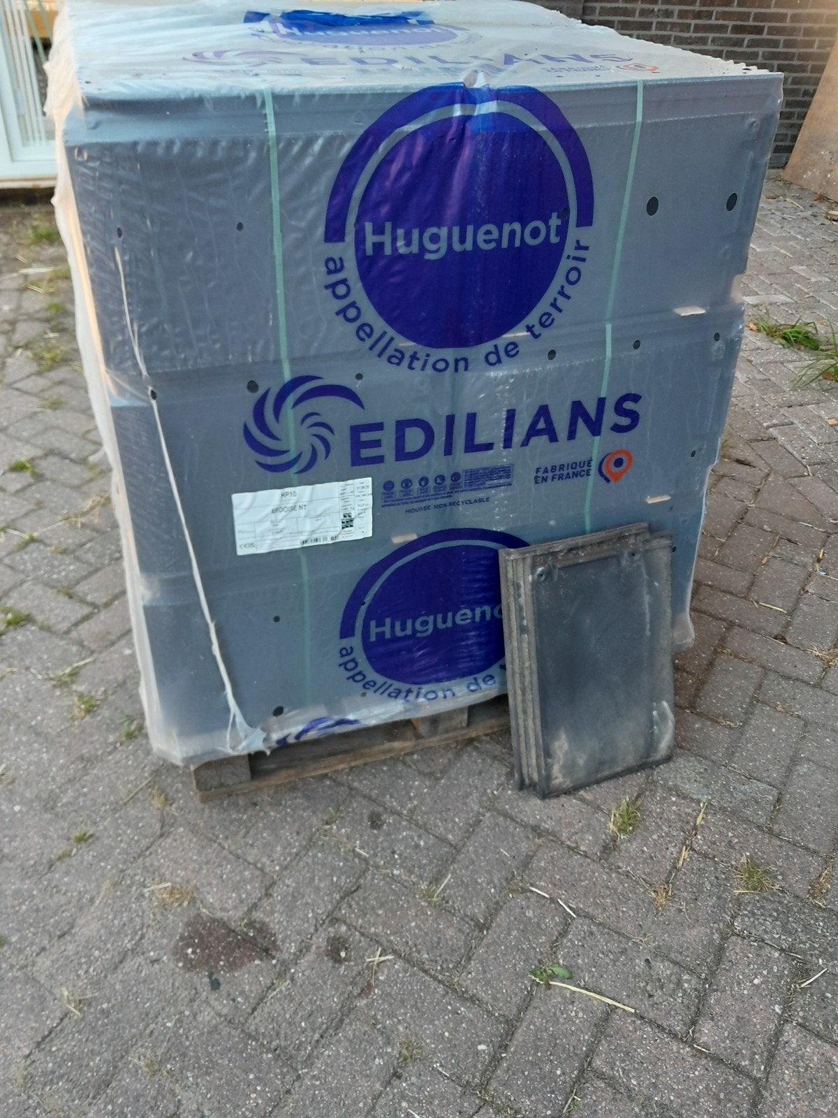 Nieuwe Edilians Hugenot HP10 Ardoise NT dakpannen, Ophalen, Steen of Klei, Zwart, Nieuw