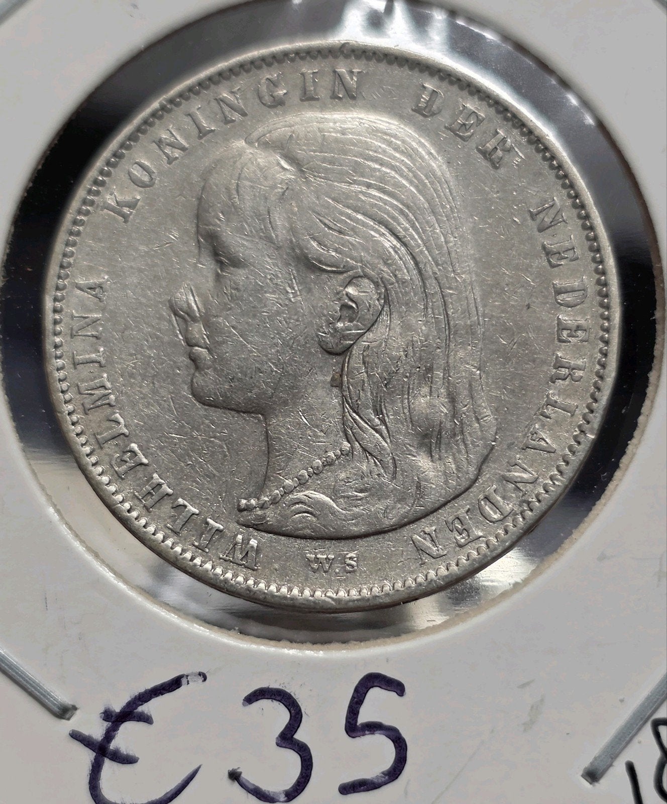 1 gulden 1897 Nederland, 1 gulden, Verzenden, Zilver, Koningin Wilhelmina