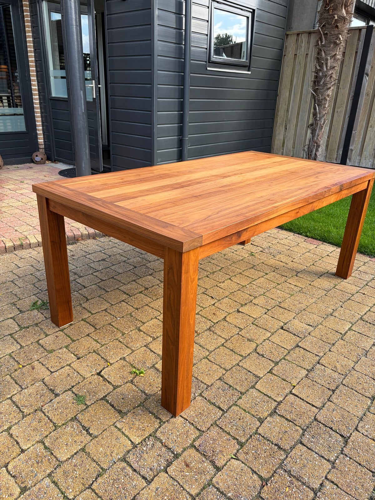 Notenhouten Eettafel - 190x100x78cm, Ophalen, 100 tot 150 cm, Zo goed als nieuw, Vijf personen of meer