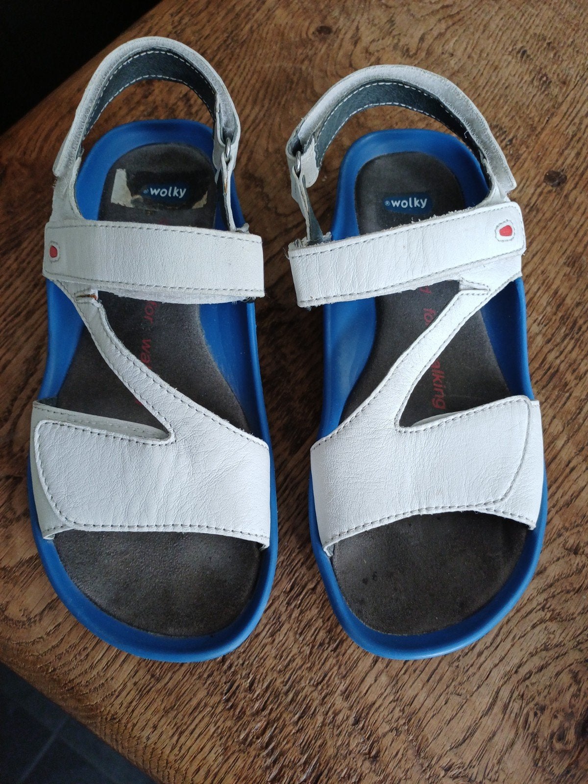 Wolky sandalen maat 37, Wolky, Wit, Gedragen, Sandalen of Muiltjes
