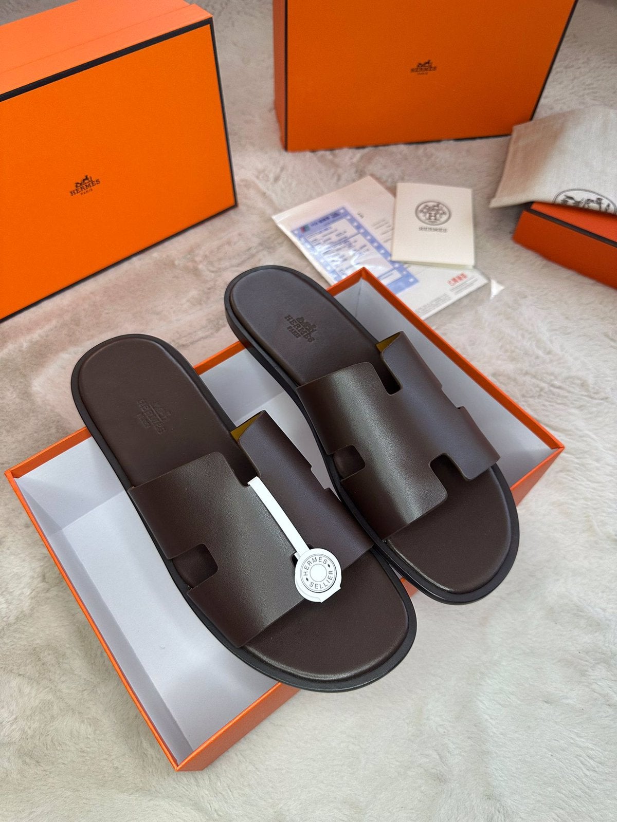 Hermes izmir bruin 40 tm 47 nieuw voorraad !!, Ophalen of Verzenden, Nieuw, Bruin