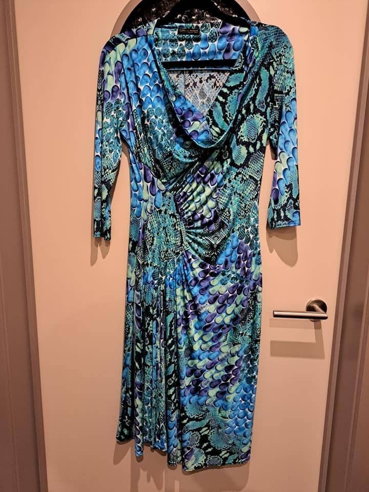 Romeo pour Juliette, knappe jurk, M, travelstof, Kleding | Dames, Ophalen of Verzenden, Zo goed als nieuw, Maat 38/40 (M), Knielengte