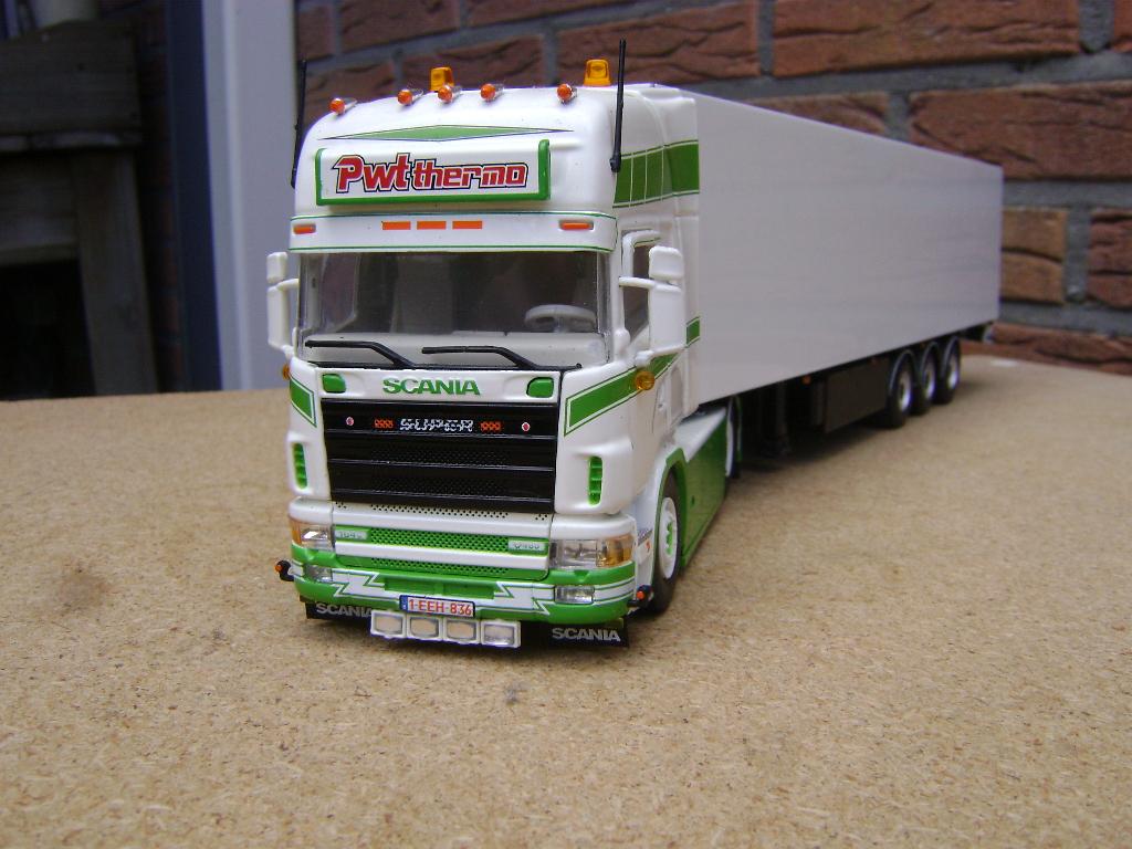 Tekno Scania 4 serie Topline Peter wouters, Ophalen of Verzenden, Zo goed als nieuw, Bus of Vrachtwagen, Tekno