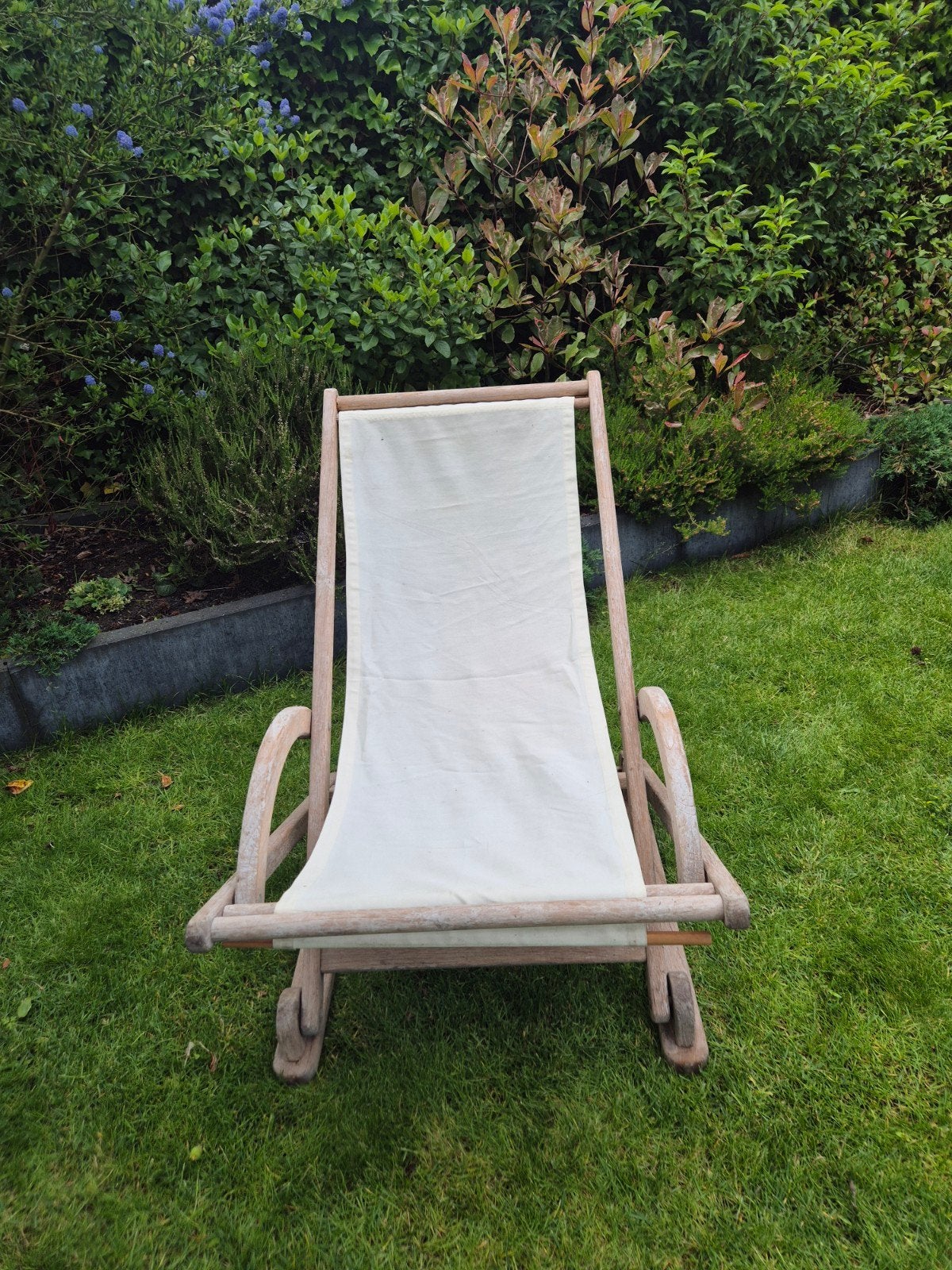 Teak lig schommel stoel., Ophalen of Verzenden, Teakhout