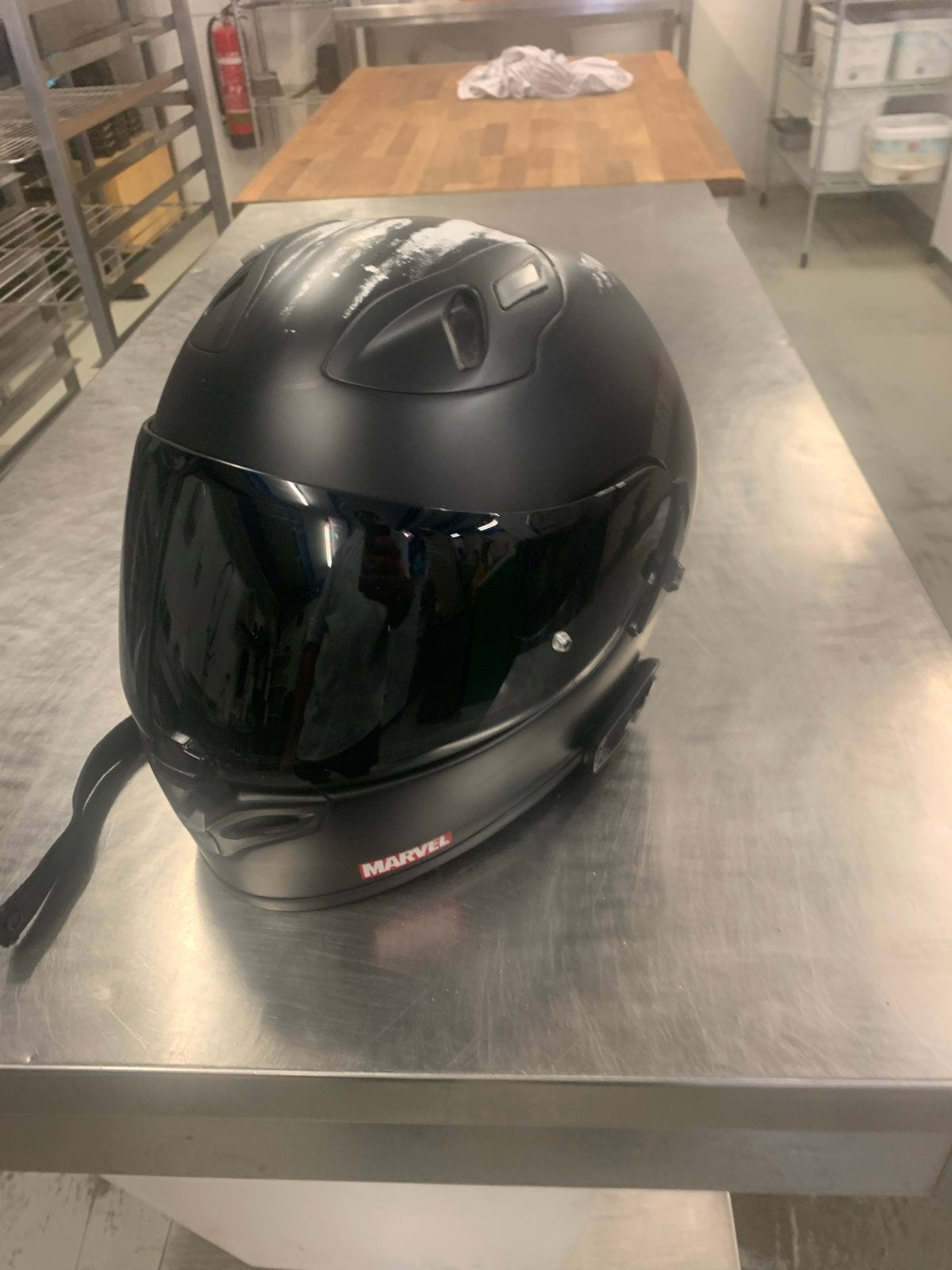 HJC Marvel The Punisher Integraalhelm Maat 58, Motoren, M, Heren, HJC, Ophalen of Verzenden