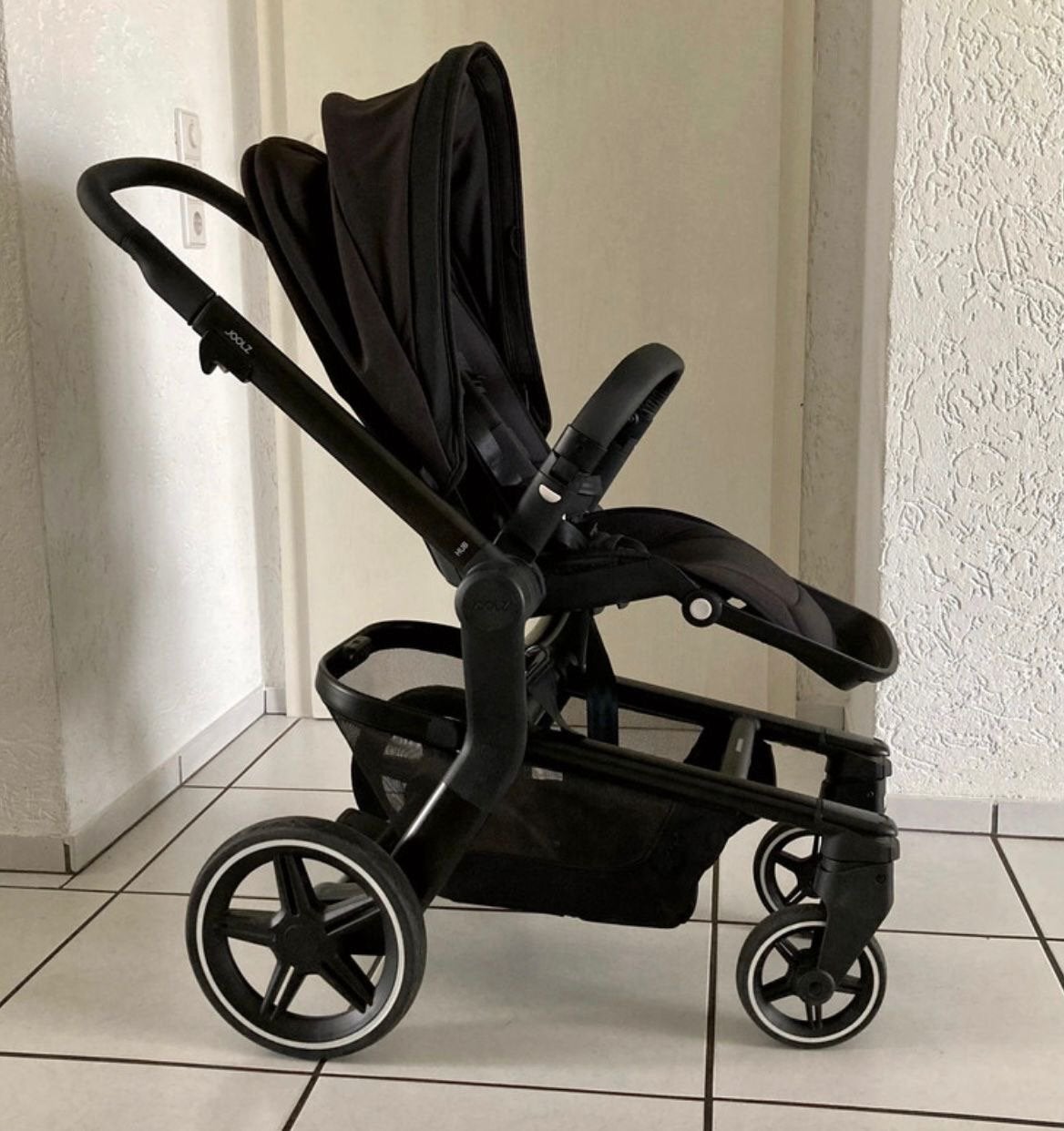 Joolz Hub all black kinderwagen met accessoires, Overige merken, Gebruikt, Ophalen of Verzenden, Combiwagen
