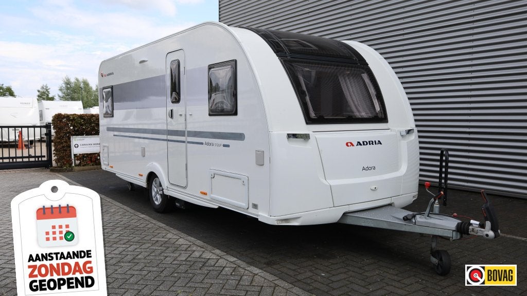 Adria Adora 512 UP Mover + voortent + airco, Rondzit, Bedrijf, Schokbreker, 5 tot 6 meter