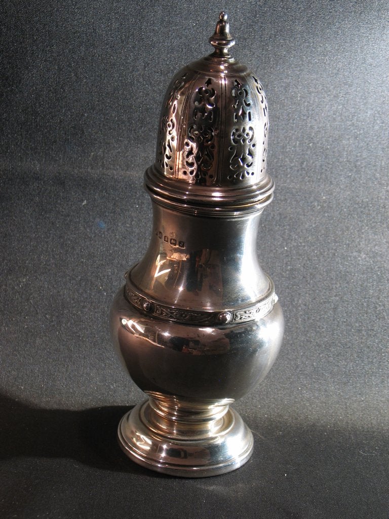 Peperstrooier antiek zilver Engels, Birmingham 1931 2185, Ophalen of Verzenden, Zilver