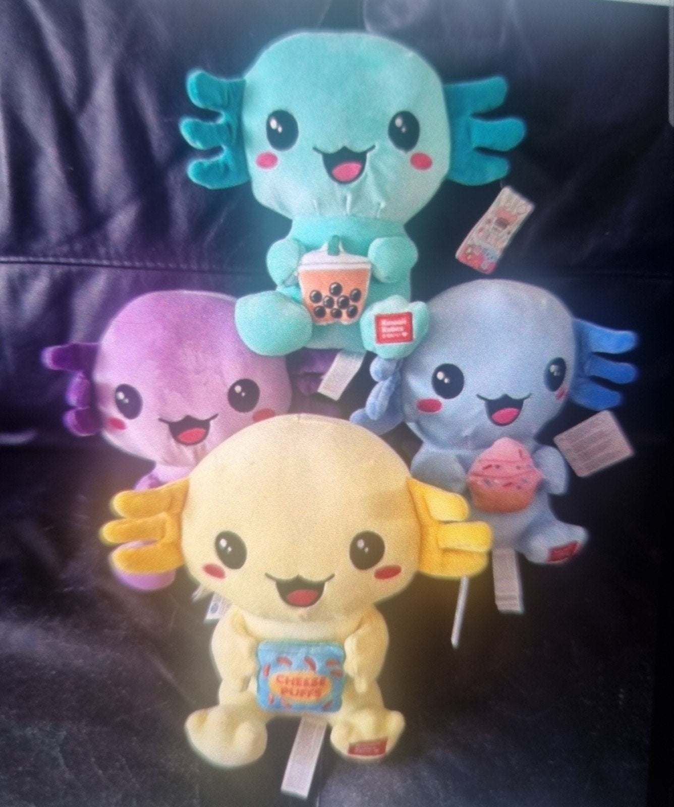 4 originele kawaii axolotl knuffels - super zacht!, Kinderen en Baby's, Ophalen of Verzenden, Nieuw, Overige typen