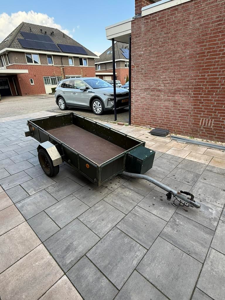 Nette aanhanger enkelasser 200x100cm, Ophalen, Zo goed als nieuw