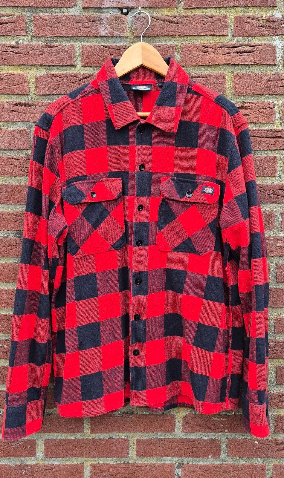 Dickies plaid houthakkershemd L, Kleding | Heren, Overhemden, Dickies, Ophalen of Verzenden, Halswijdte 41/42 (L), Gedragen