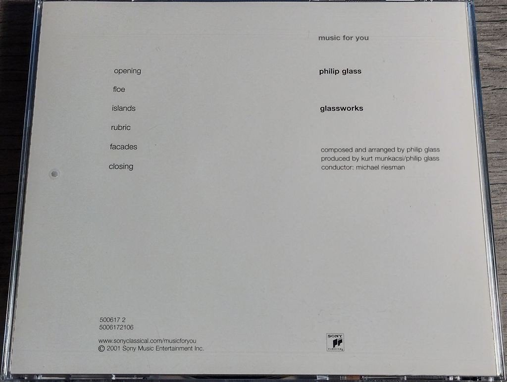 Philip Glass ‎– Glassworks, Ophalen of Verzenden, Classicisme, Zo goed als nieuw, Kamermuziek