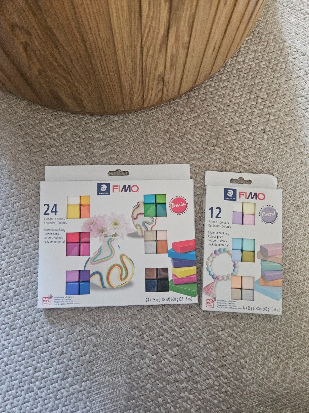 Nieuwe FIMO klei:  Basic (24 kleuren) & Pastel (12 kleure, Hobby en Vrije tijd, Nieuw, Meerkleurig, Ophalen of Verzenden, Overige merken